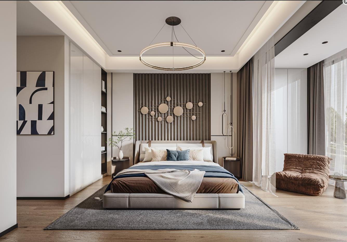 南京現(xiàn)代簡約風(fēng)格裝修，簡潔搭配營造時(shí)尚舒適感覺