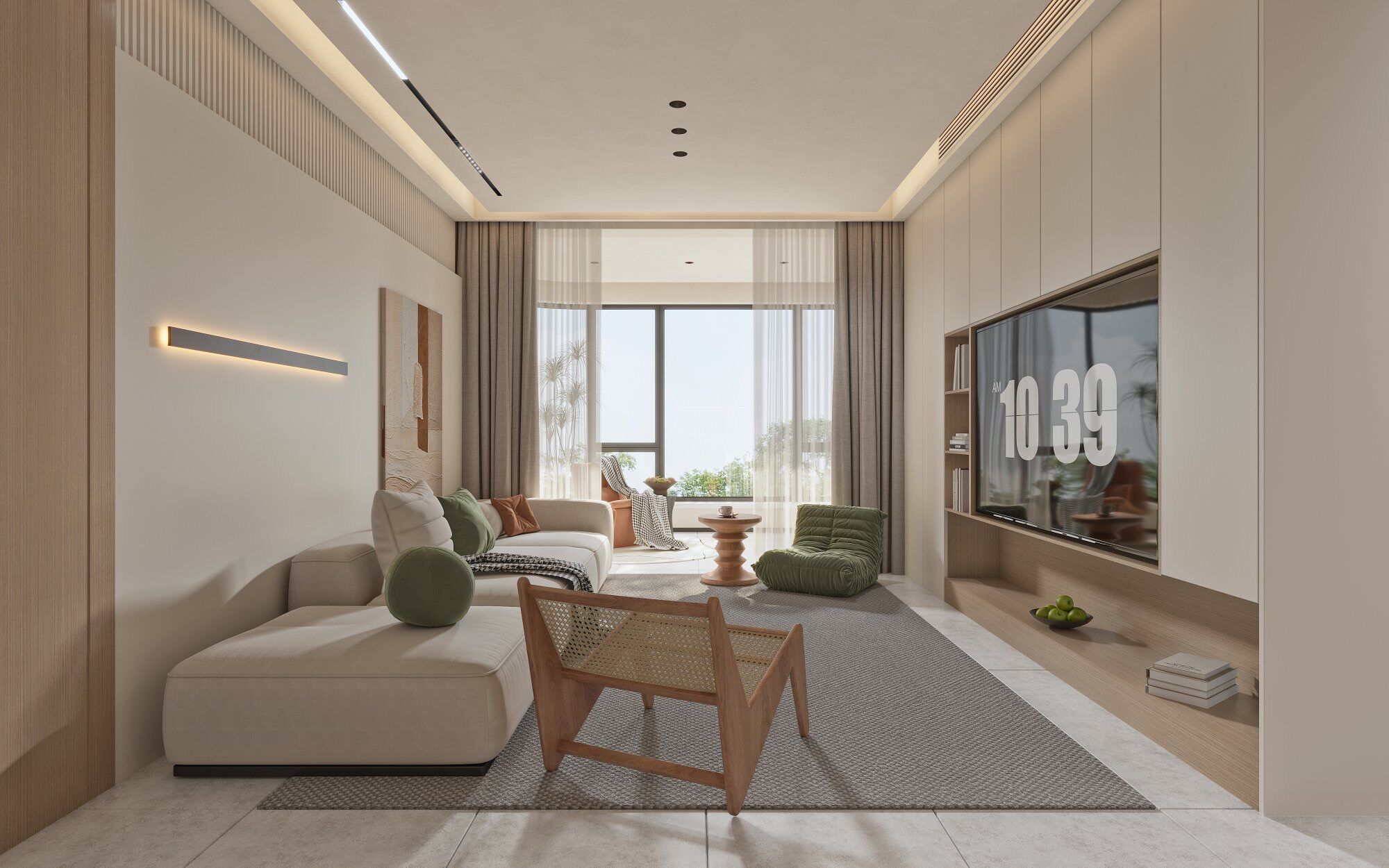 簡約設(shè)計(jì)營造溫馨氛圍自然光影交織