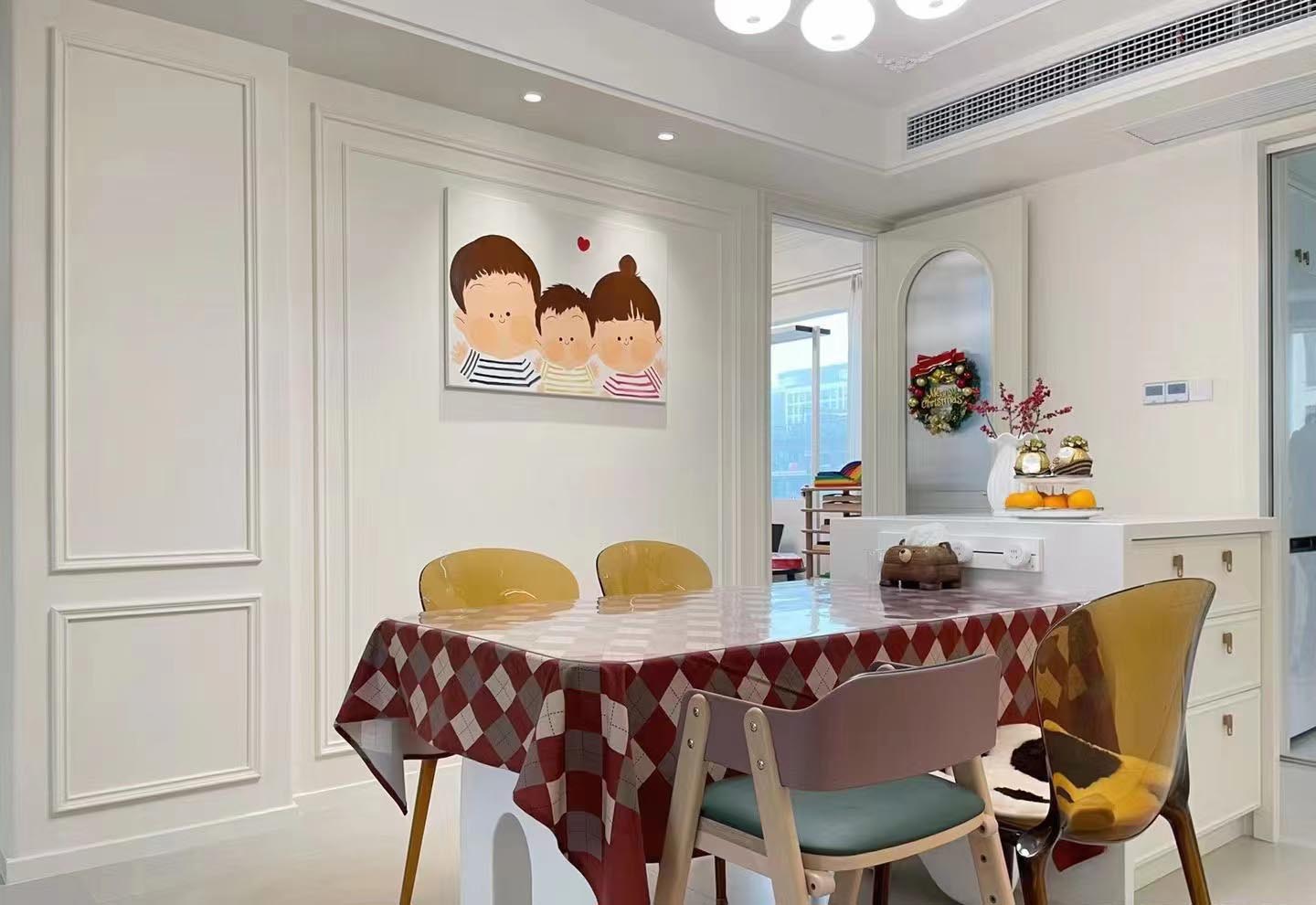 86平老房翻新，奶白色打造溫馨三口之家！