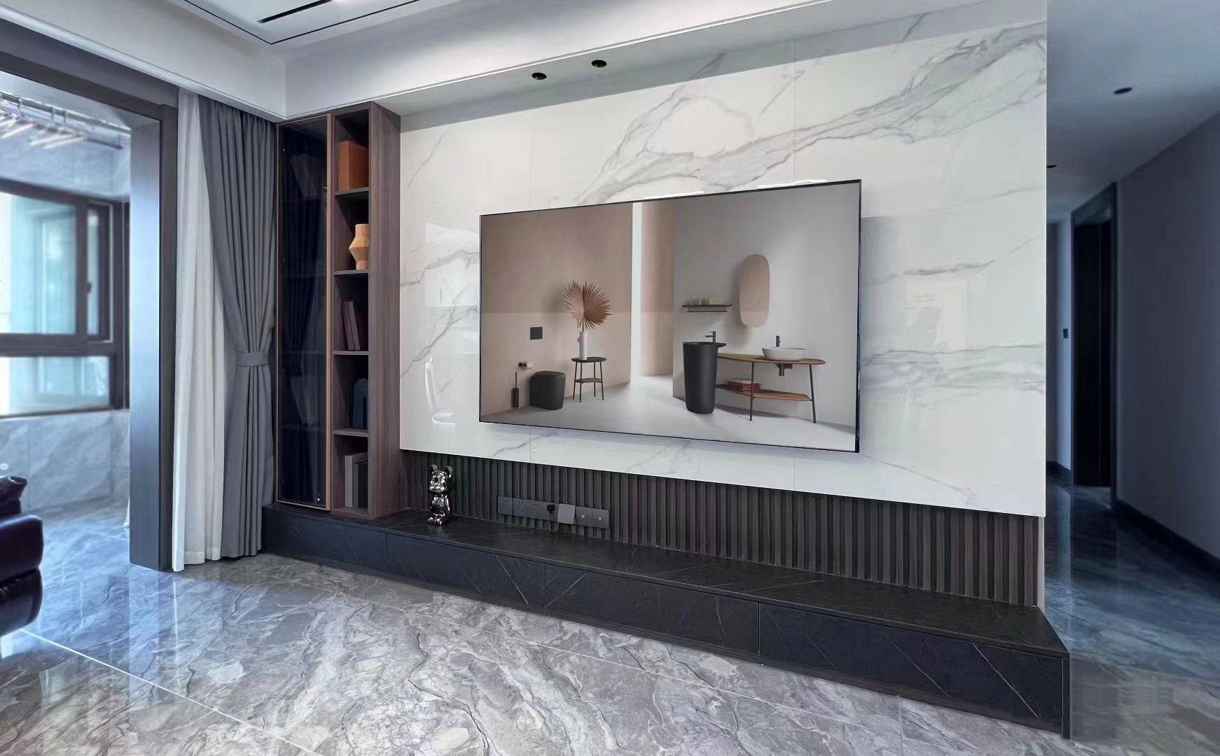 簡約設(shè)計譜寫空間新韻大理石紋添雅致