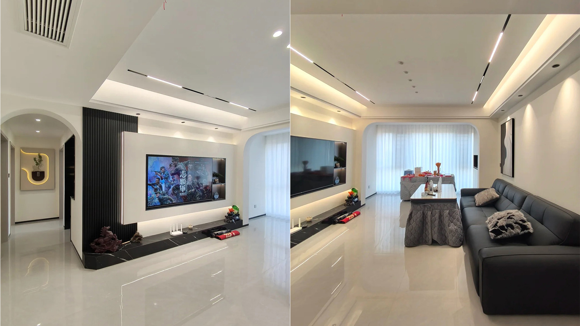 現(xiàn)代簡(jiǎn)約風(fēng)|中性色調(diào)開(kāi)放布局的優(yōu)雅空間設(shè)計(jì)