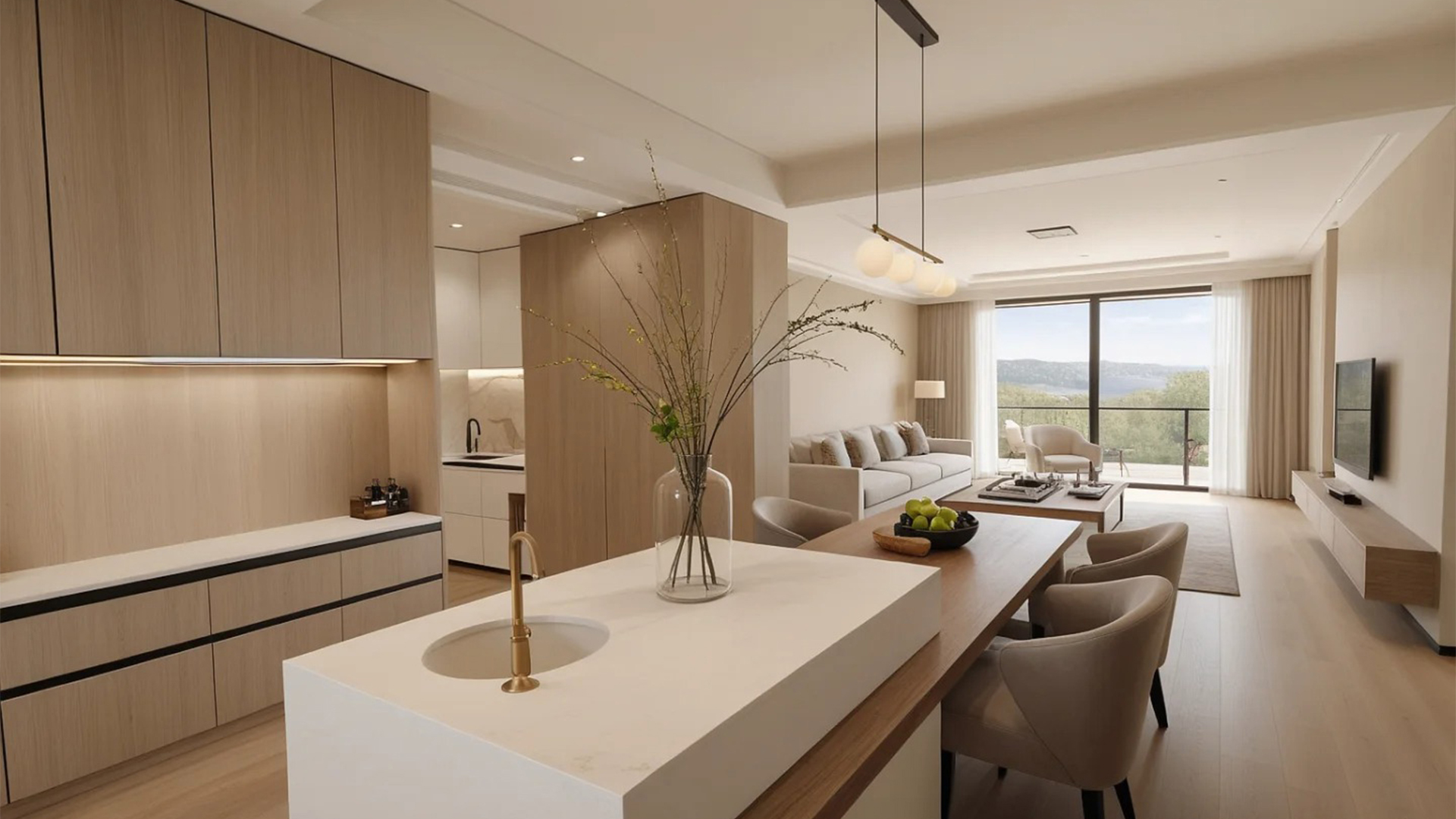 原木風自然紋理柔和色調(diào)，溫馨生活氣息彌漫空間