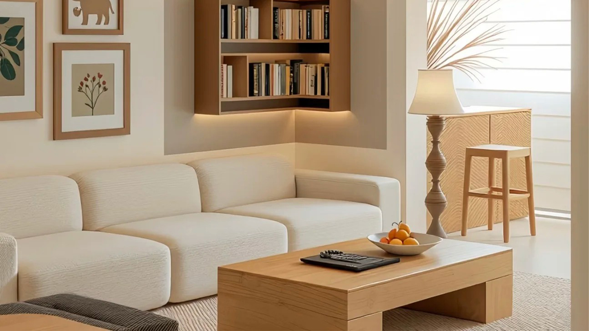 原木風舒適沙發(fā)窩藏倦意，木質(zhì)香氣縈繞身心間